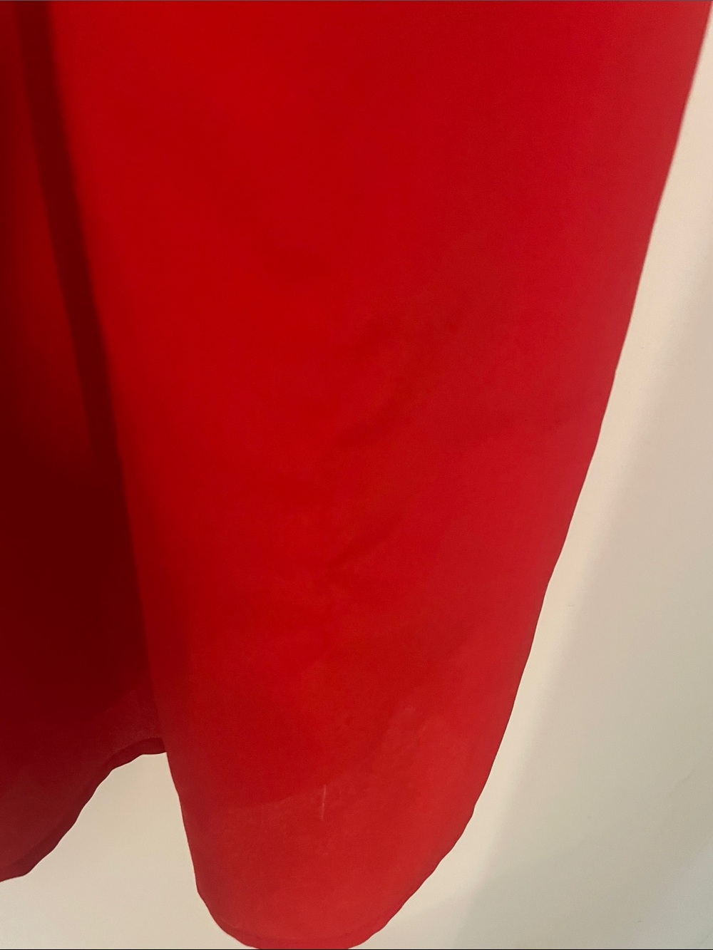 Red Ruffle Spaghetti-Strap Mini Dress - Picture 3 of 3